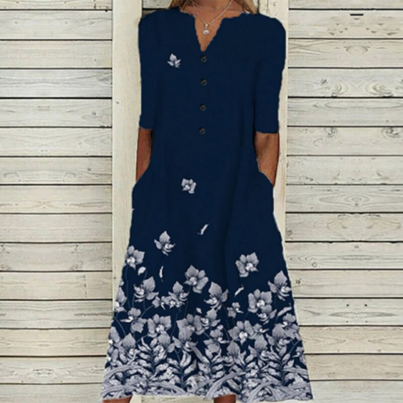 Elegantes Blumen-Kleid für Komfort und Stil