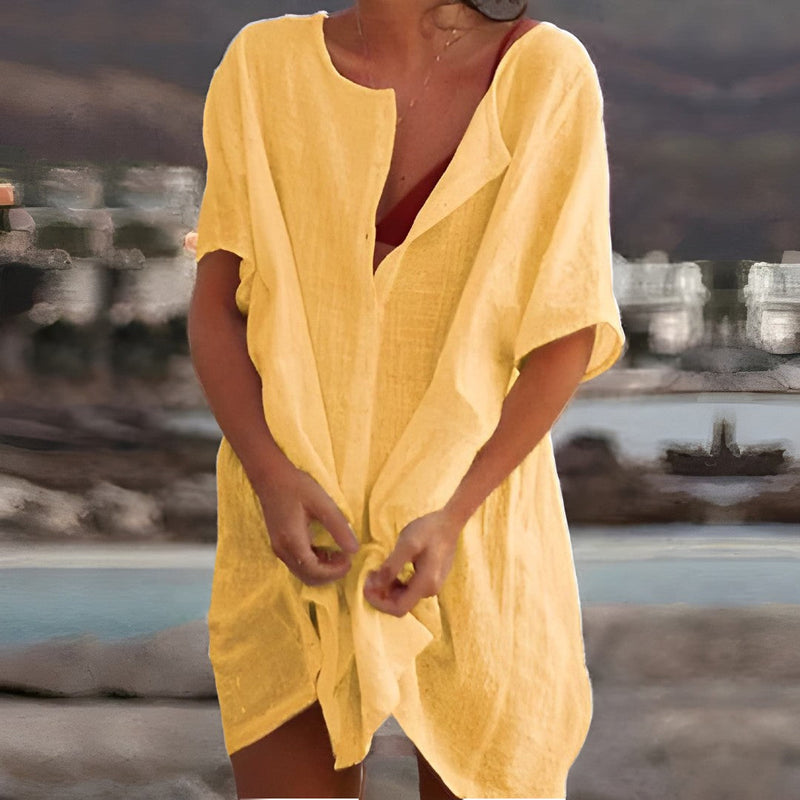 Warmes | Leichtes Sommerkleid aus Baumwolle für dich