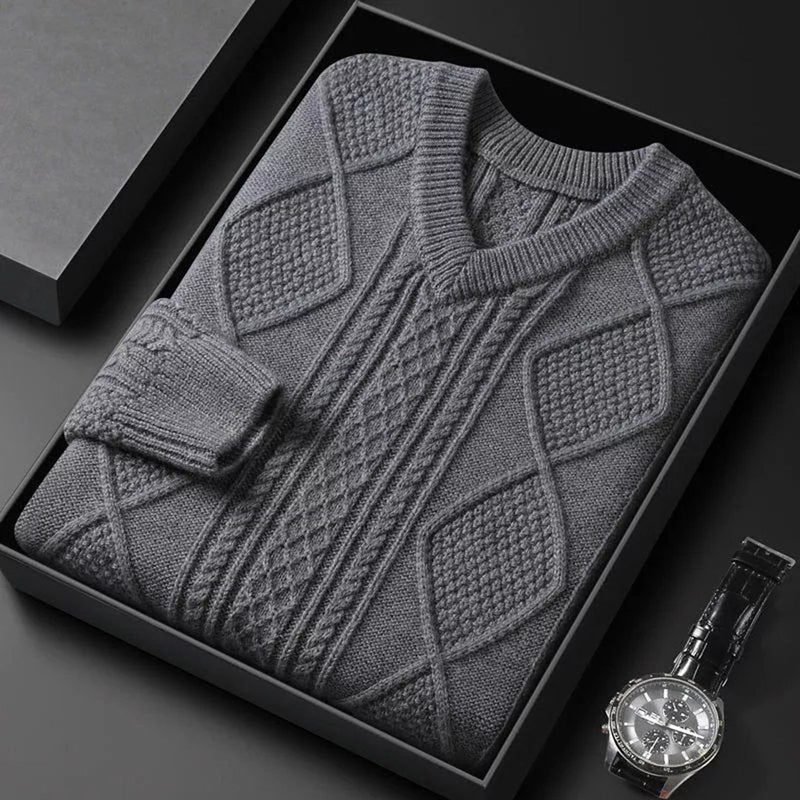 Weicher Herren-Strickpullover