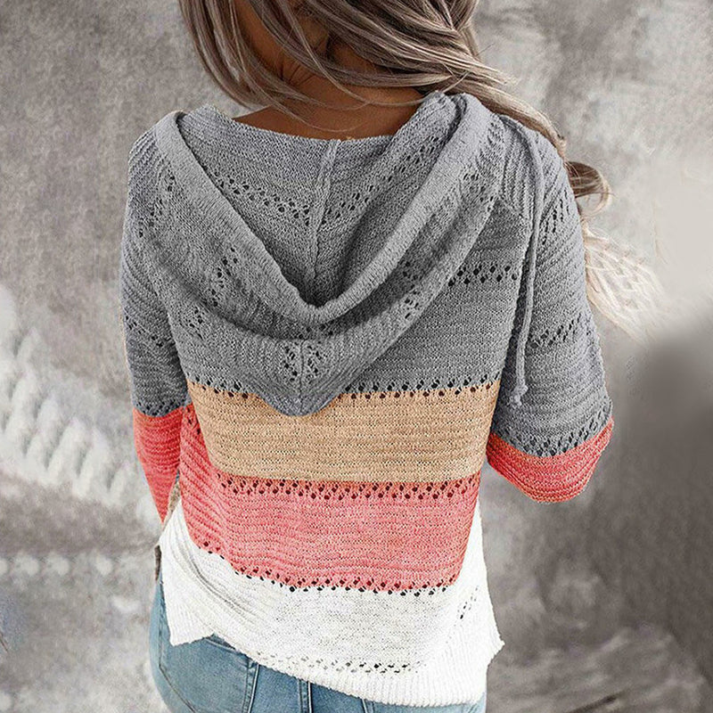 AVALYNN - Modischer Pullover mit V-Ausschnitt