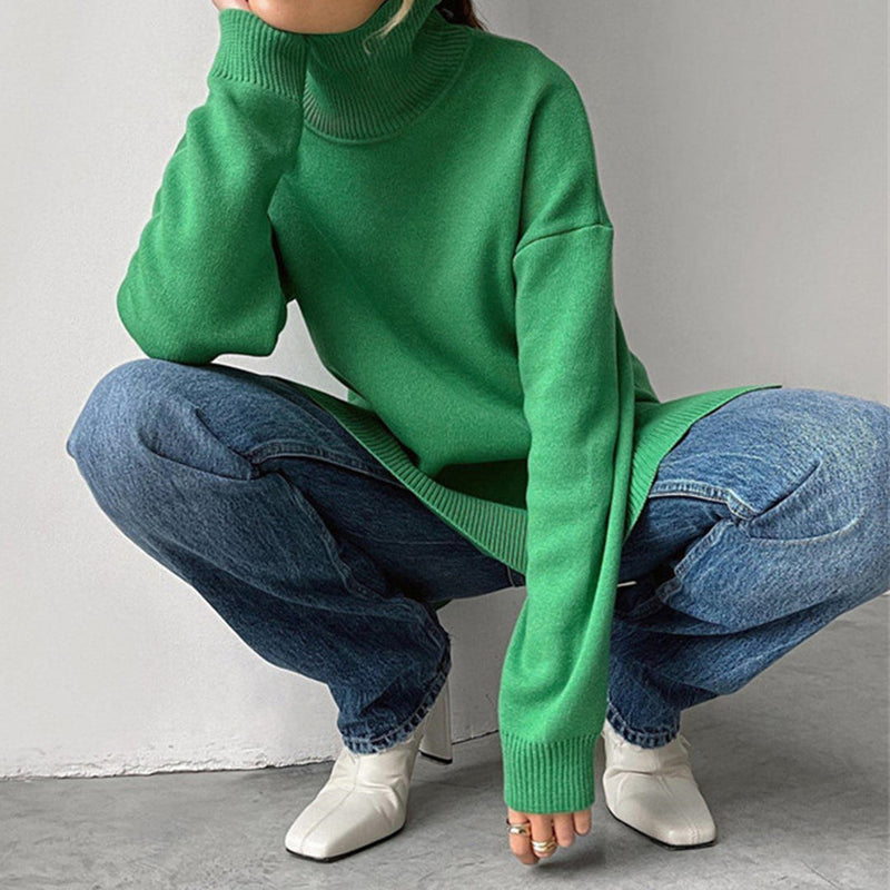 Alya - Modischer Pullover mit Seitenschlitzen