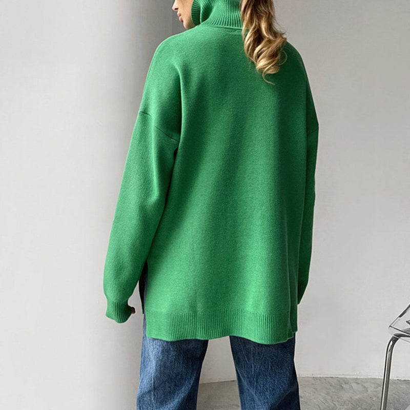 Alya - Modischer Pullover mit Seitenschlitzen