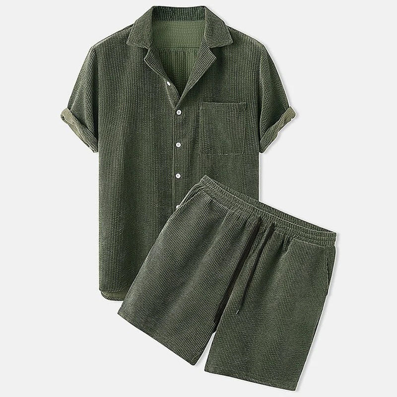 Elegantes Herren Corduroy Set für den Sommer