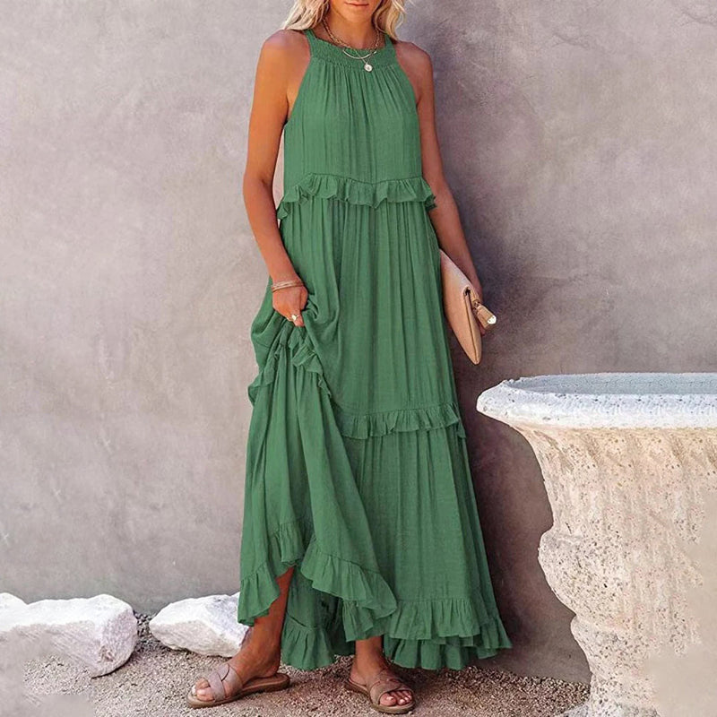 Elegante lange Kleid für jeden Anlass und Komfort