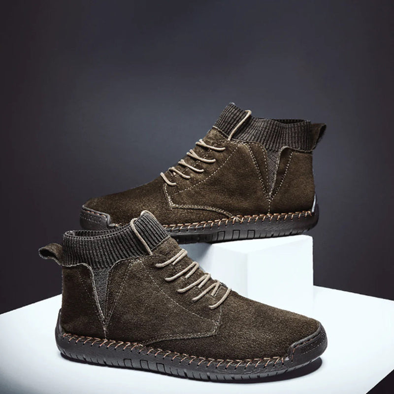 Elegante Herrenstiefel aus echtem Leder