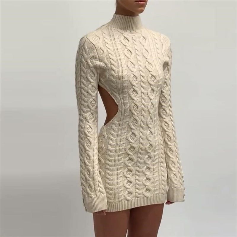 Elegantes Heidi -Gestricktes Mini-Kleid Für Frauen