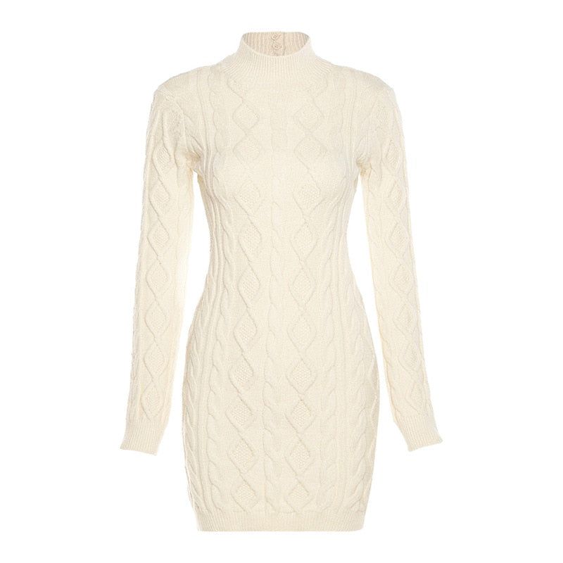 Elegantes Heidi -Gestricktes Mini-Kleid Für Frauen
