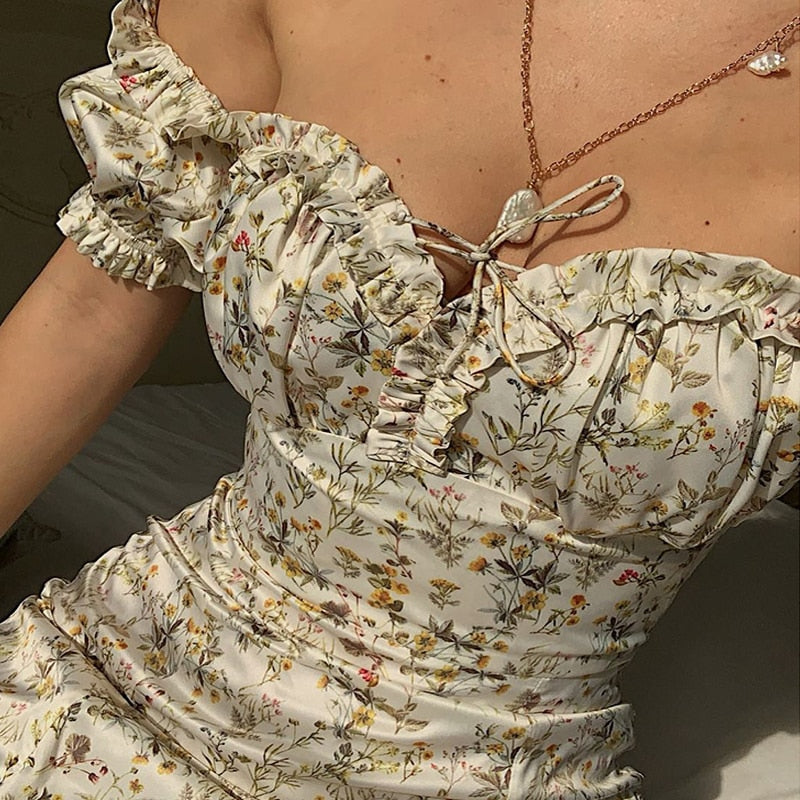 Elegantes Maxikleid mit puffarmel für jeden Anlass