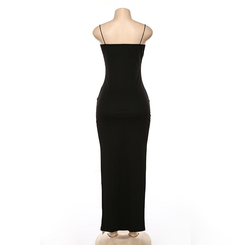 Elegantes Maxikleid mit Schlitzen für Frauen