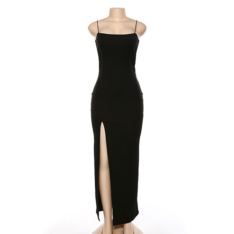 Elegantes Maxikleid mit Schlitzen für Frauen