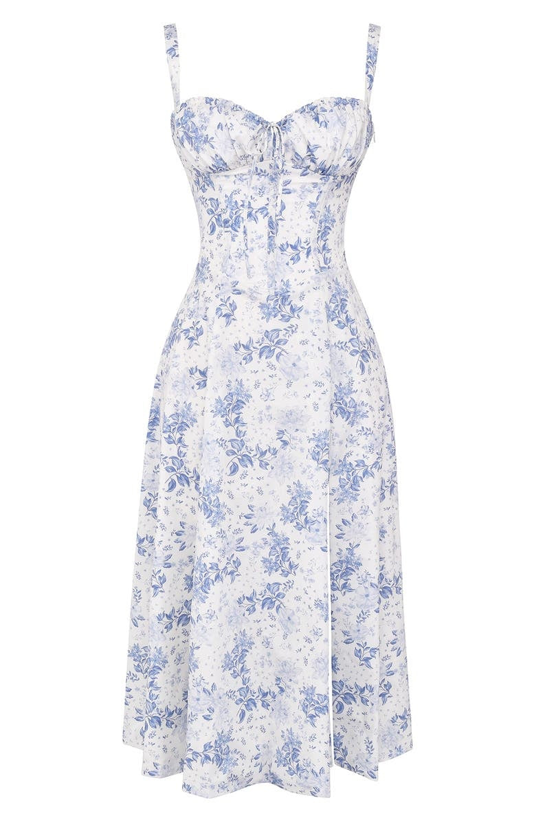 Bequemes - Geblümtes Bustierkleid mit Taillenformung für dich
