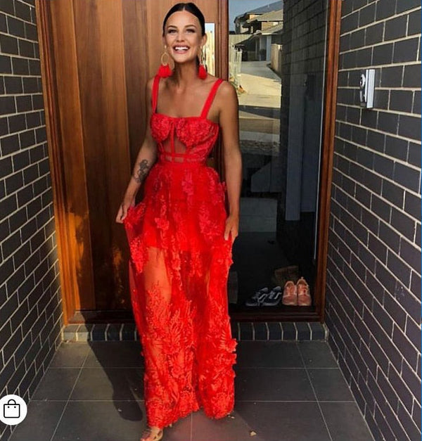 Schönes Blumen Maxikleid für Damen