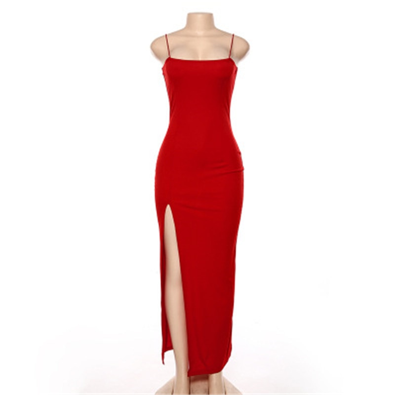 Elegantes Maxikleid mit Schlitzen für Frauen