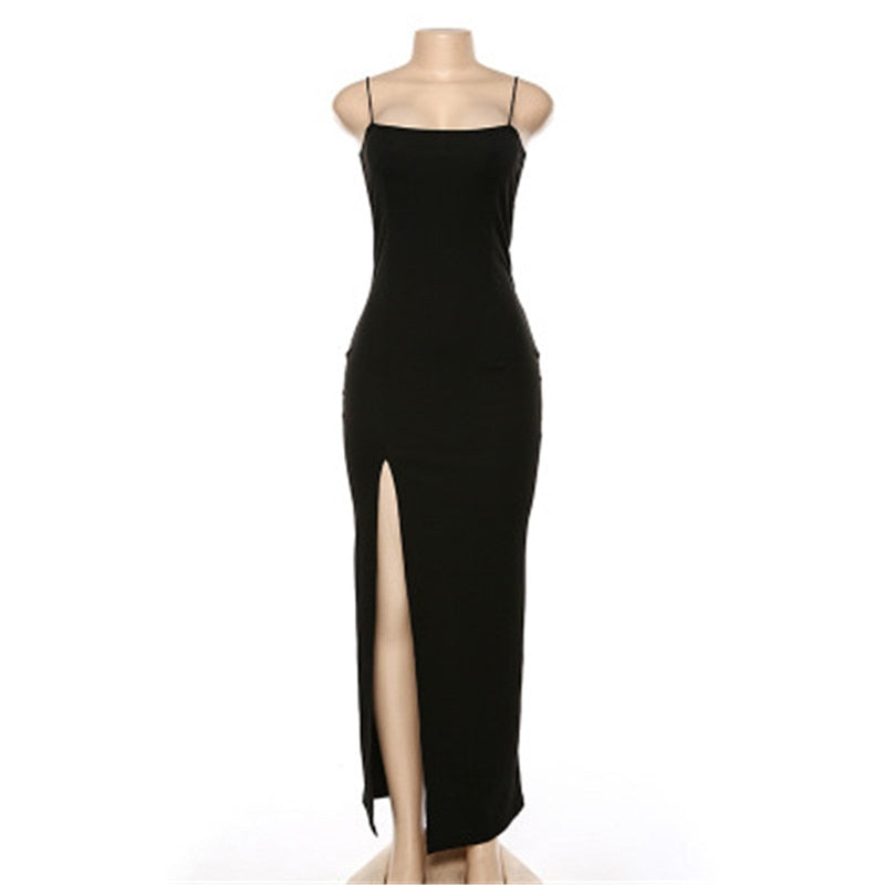 Elegantes Maxikleid mit Schlitzen für Frauen