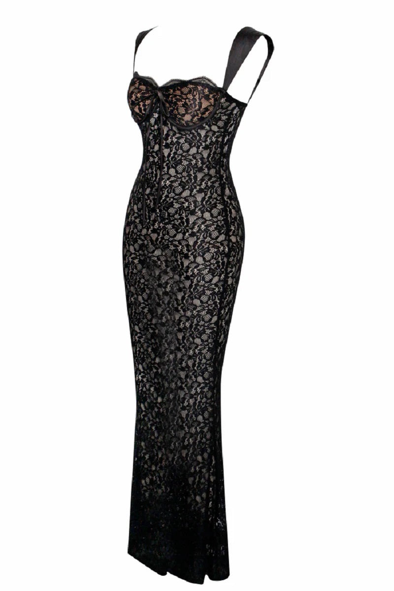 Elegantes Maxikleid aus Spitze für besondere Anlässe