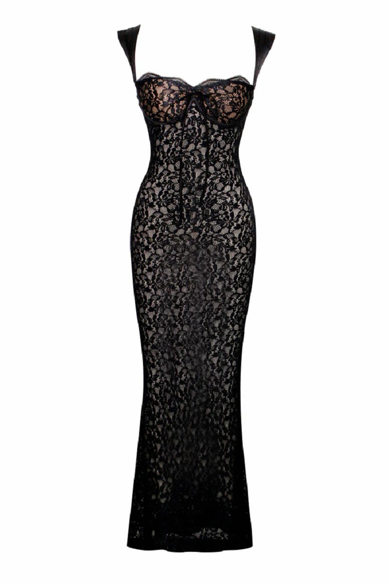 Elegantes Maxikleid aus Spitze für besondere Anlässe