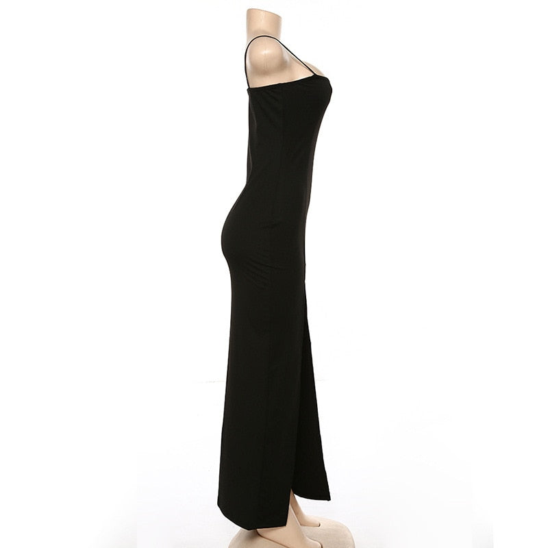 Elegantes Maxikleid mit Schlitzen für Frauen