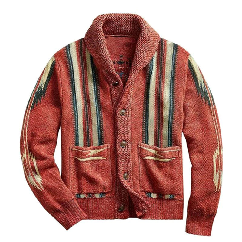 Weiches vintage gestricktes Herren-Westen