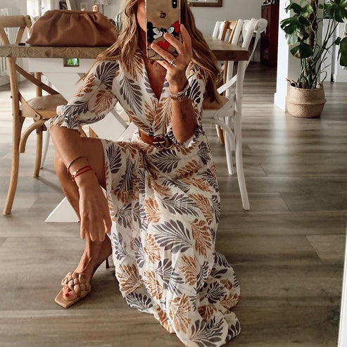 Elegante Sommerlange Kleid für festliche Anlässe