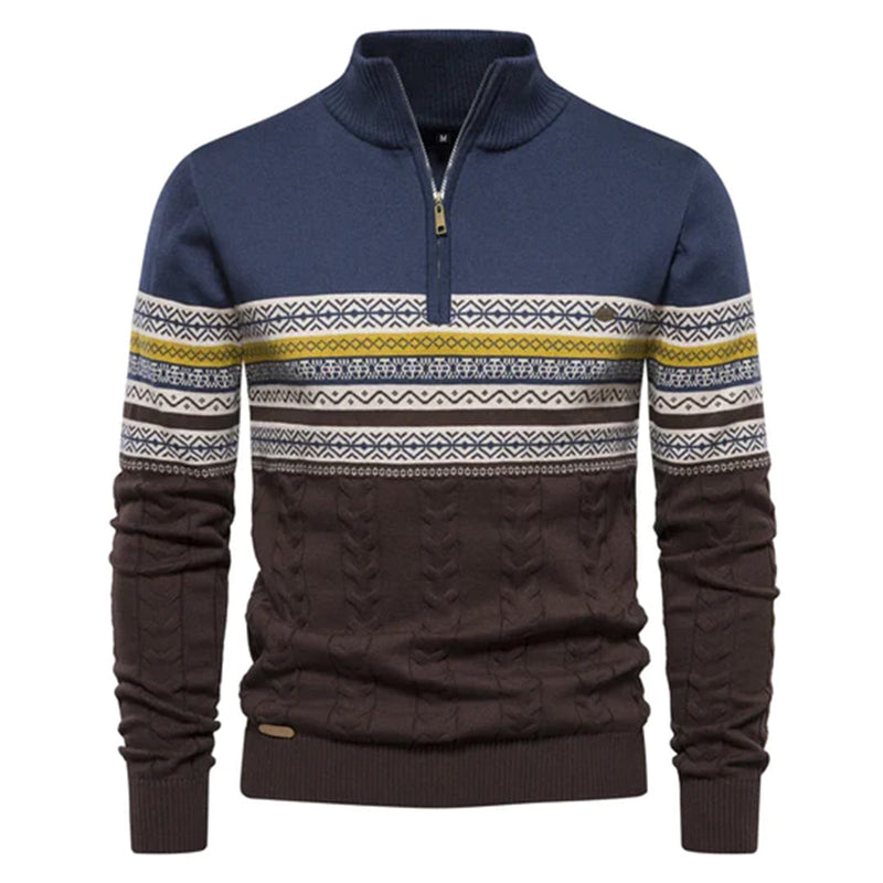 Elegante Männerpullover mit ethnischem Muster