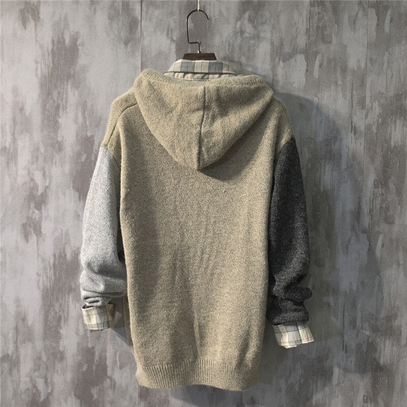 Bunter, bequemer Pullover-Hoodie