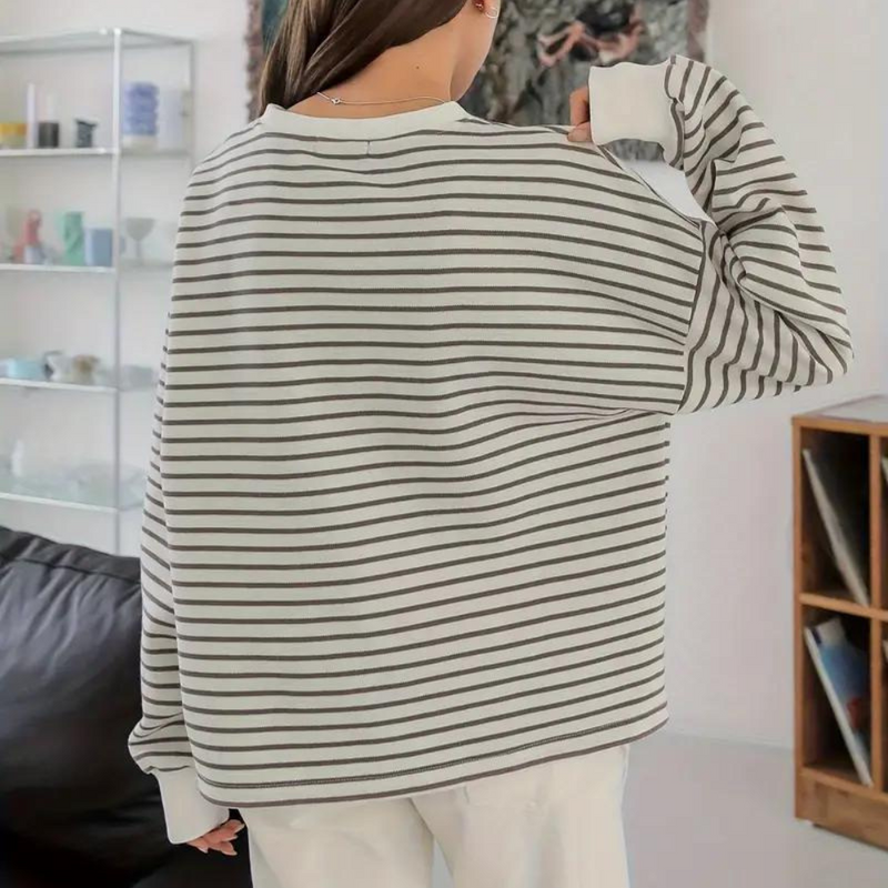 CHERYL - Bequemes gestreiftes Sweatshirt für Frauen