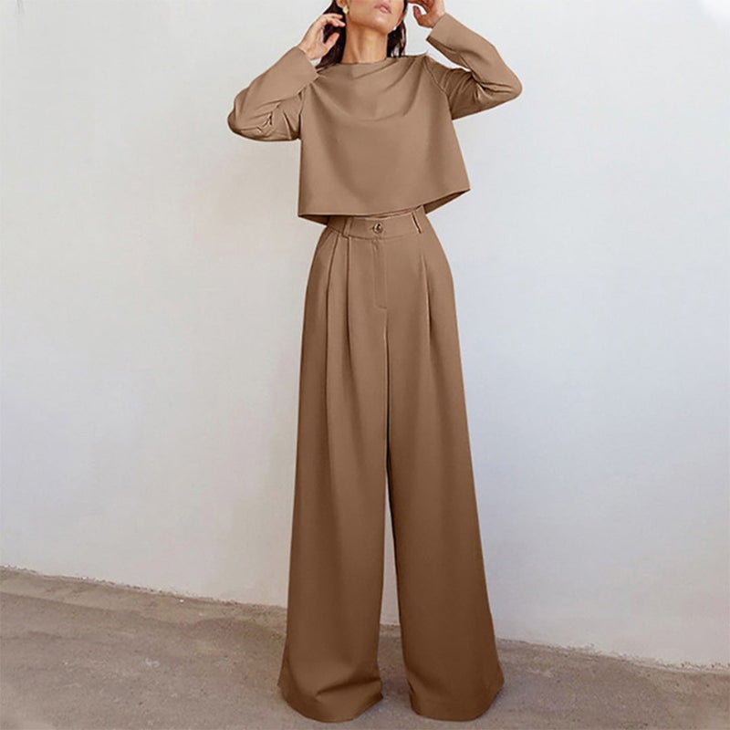 Kamiyah – Elegantes Palazzo-Set aus Tweed