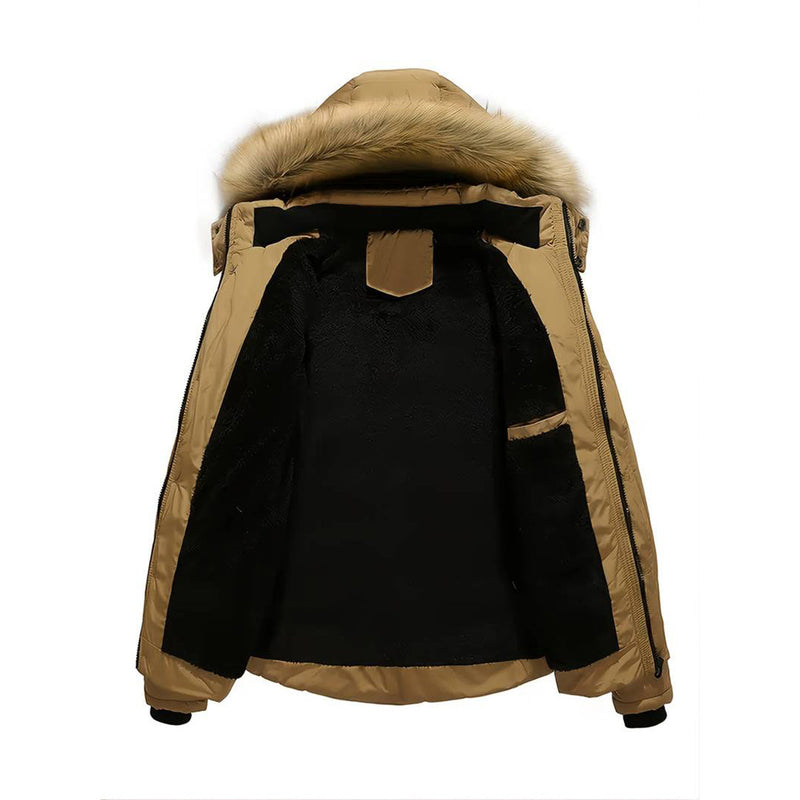 Wärmender Parka für Herren mit Kapuze