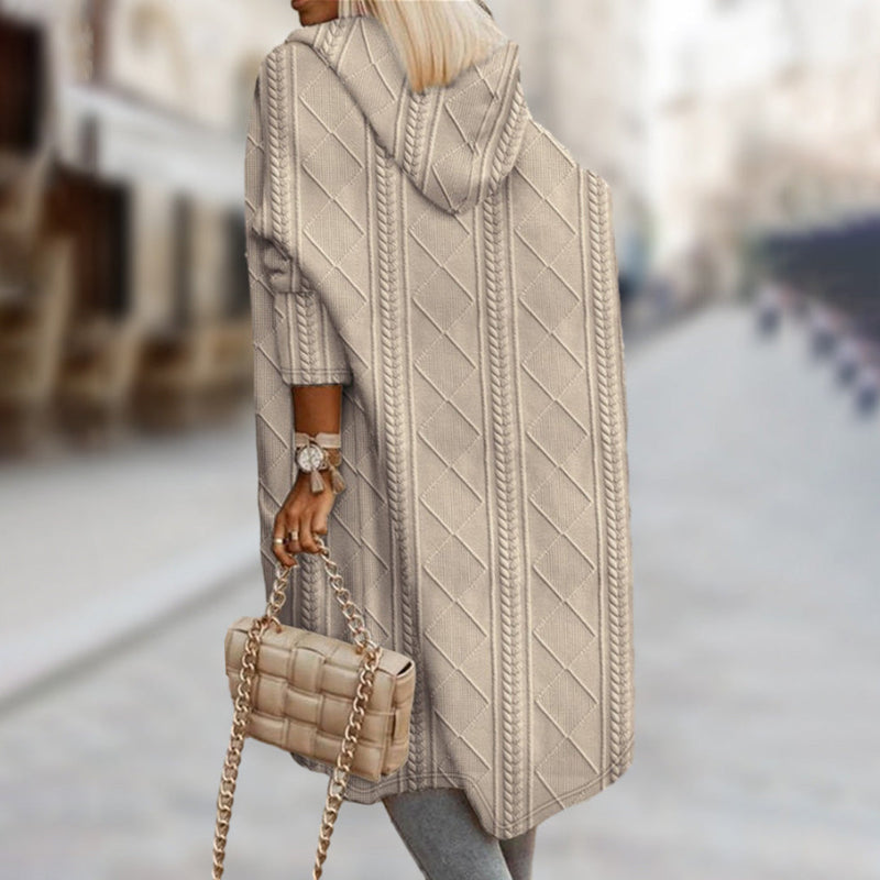 Elegante und warme Kapuzenjacke