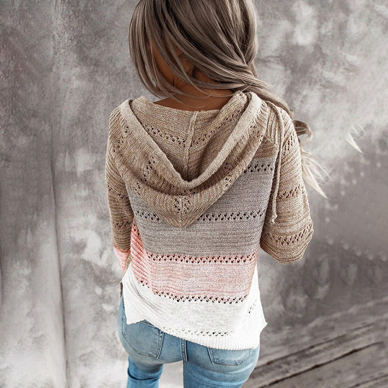 AVALYNN - Modischer Pullover mit V-Ausschnitt