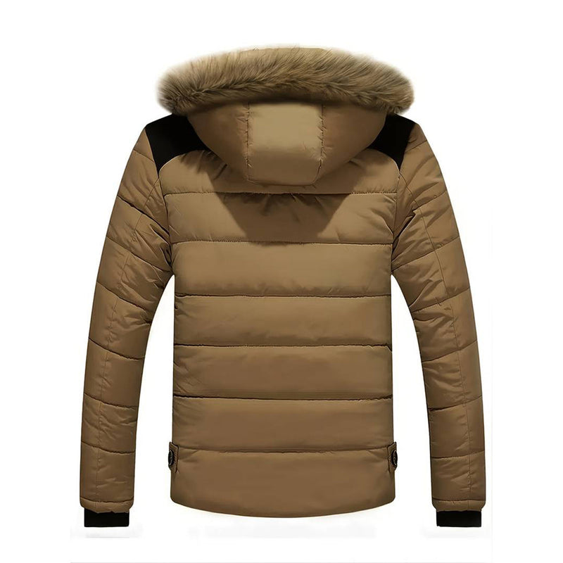 Wärmender Parka für Herren mit Kapuze