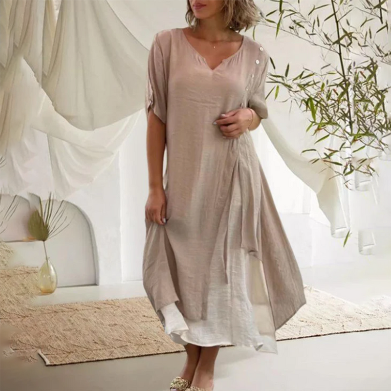 Elegantes Jersey-Kleid für stilvolle Frühlingslooks