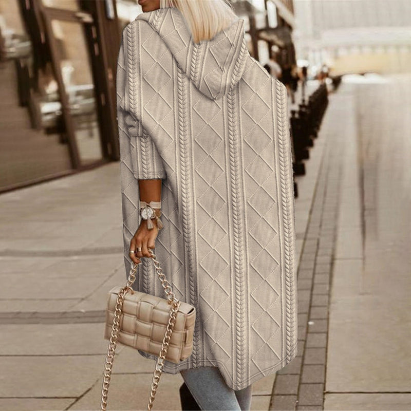Elegante und warme Kapuzenjacke