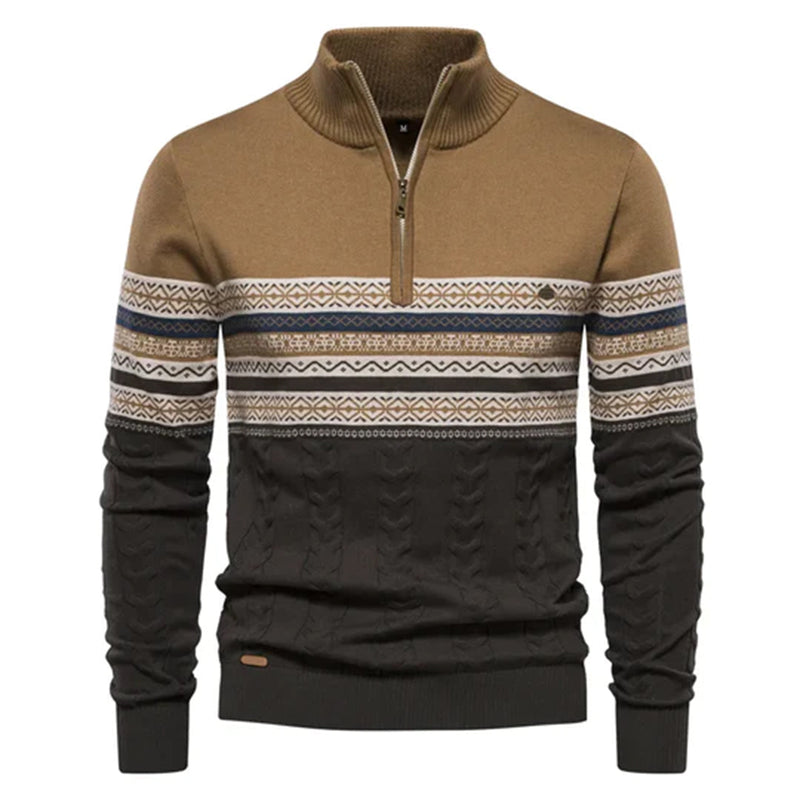 Elegante Männerpullover mit ethnischem Muster