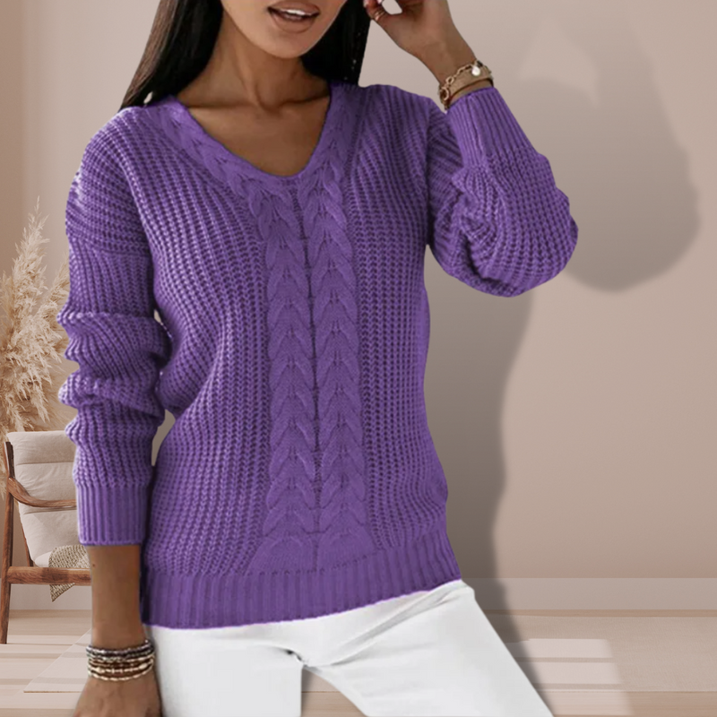Oriana - Warmer und bequemer Strickpullover