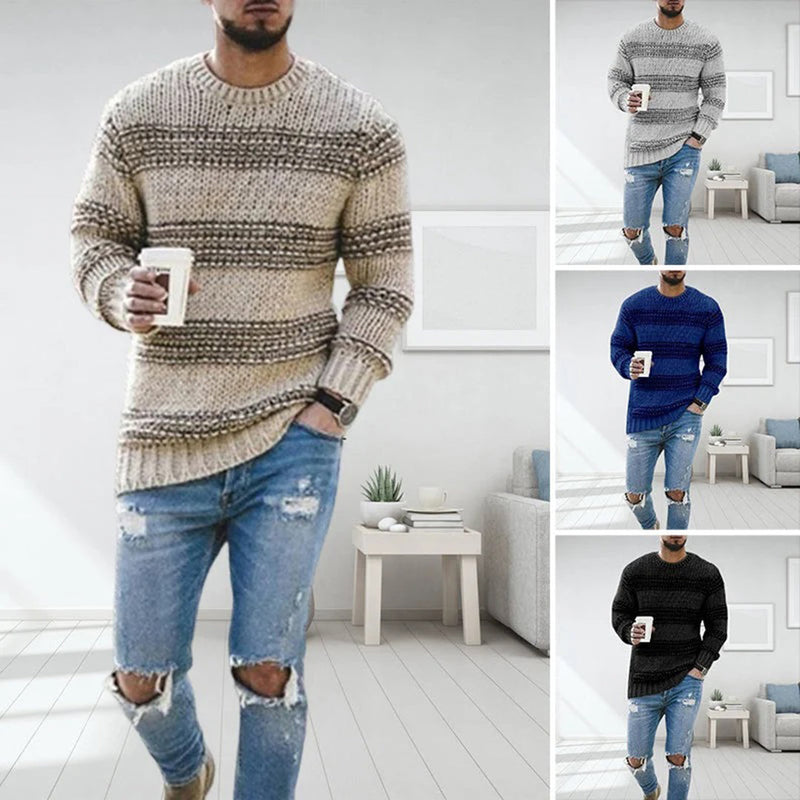 Warmes Herren Strickpullover für den Winter