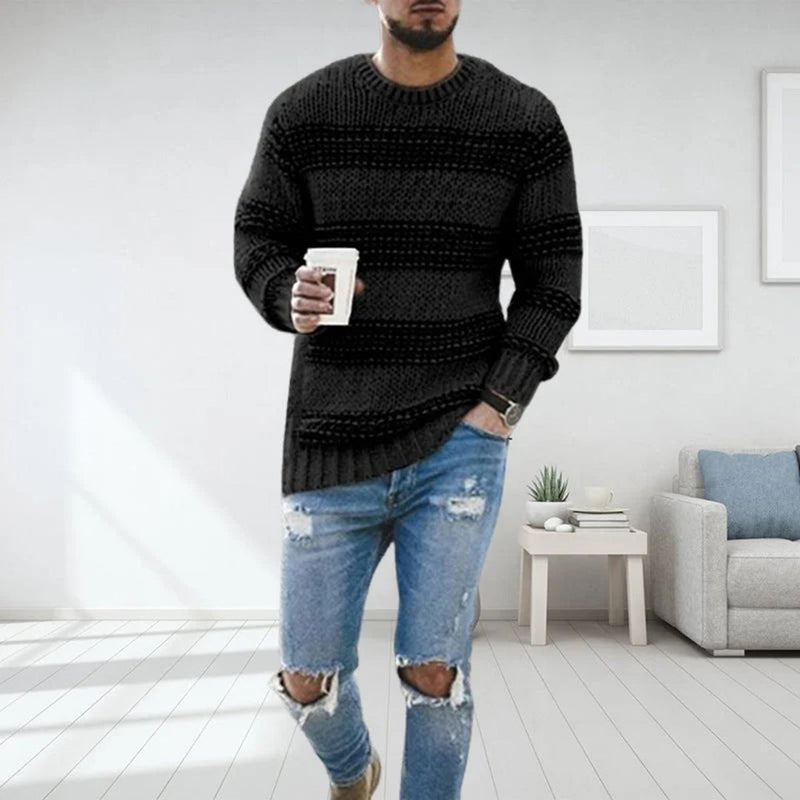 Warmes Herren Strickpullover für den Winter