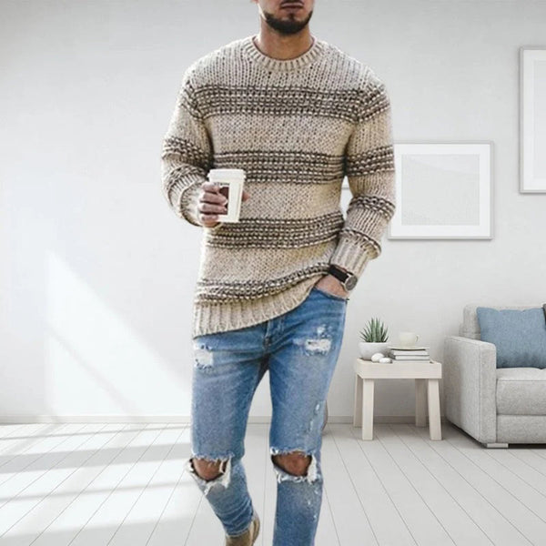 Warmes Herren Strickpullover für den Winter