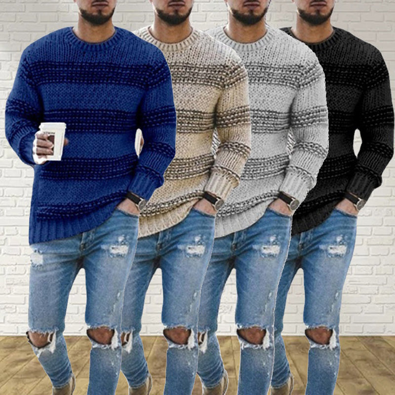 Warmes Herren Strickpullover für den Winter