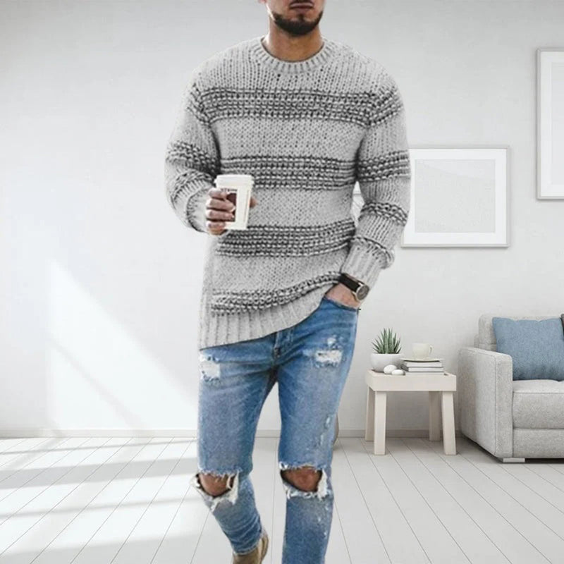 Warmes Herren Strickpullover für den Winter