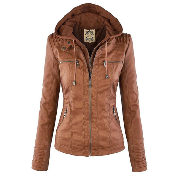 Bequeme und elegante Lederjacke für Damen