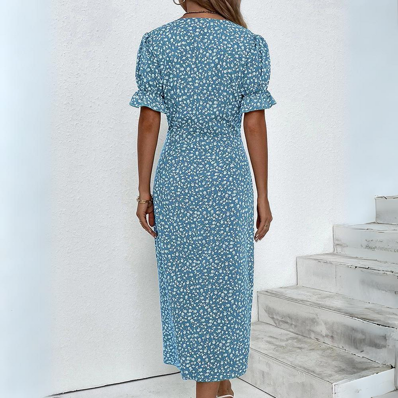 Elke - Elegantes Kleid mit Knopfdetails