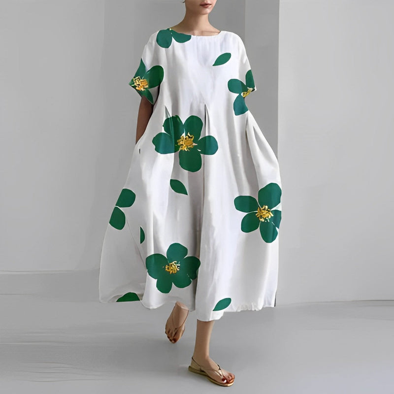 Kuscheliges | Bequemes Geblümtes Kleid für dich