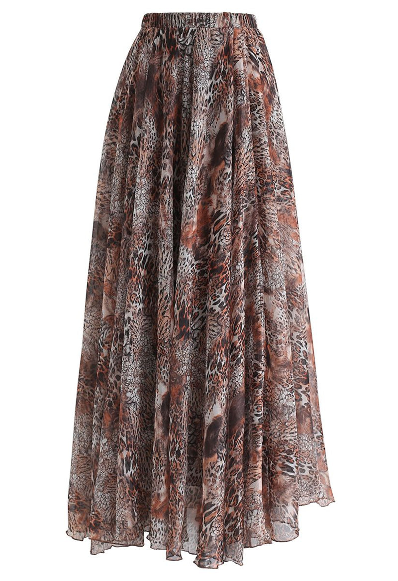 Liselotte - Maxirock mit Blumen und Rüschen