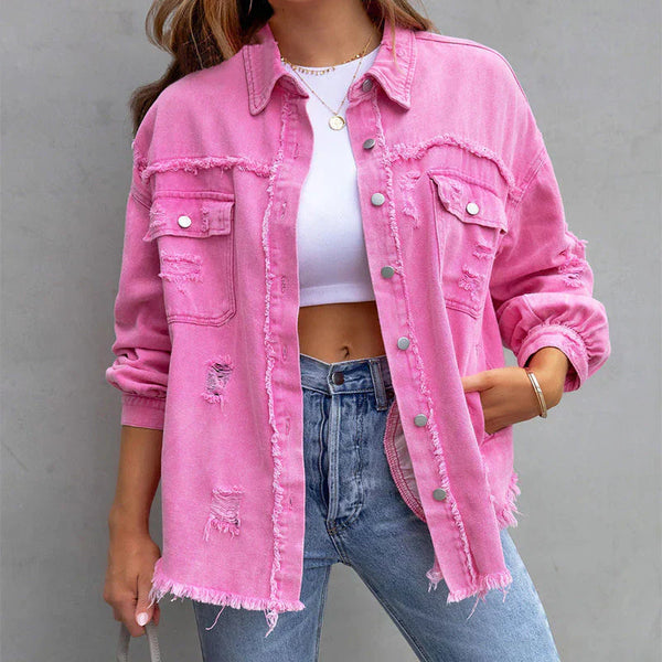 Elegante und Bequeme Jeansjacke