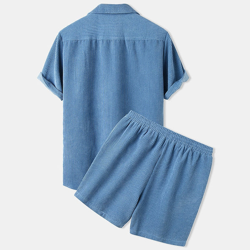 Elegantes Herren Corduroy Set für den Sommer