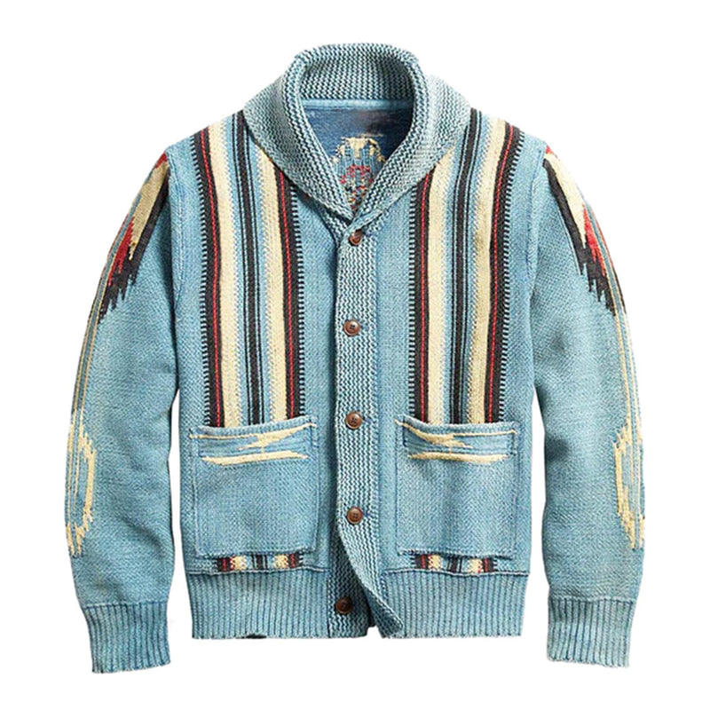 Weiches vintage gestricktes Herren-Westen