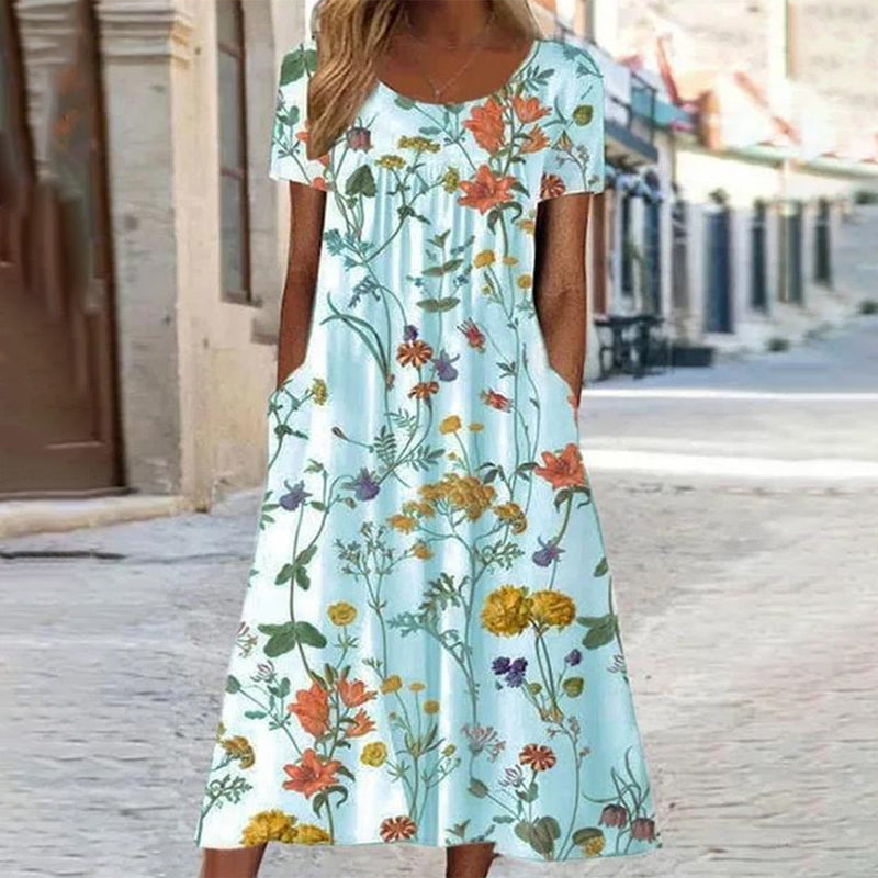 Elegantes Blumen-Kleid für stilbewusste Frauen