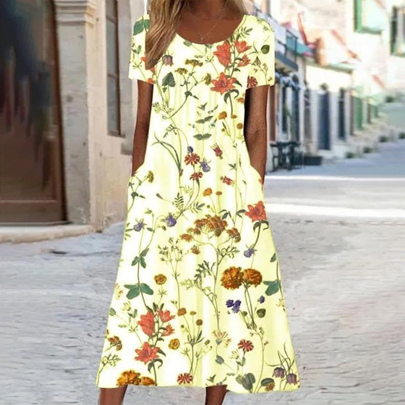 Elegantes Blumen-Kleid für stilbewusste Frauen