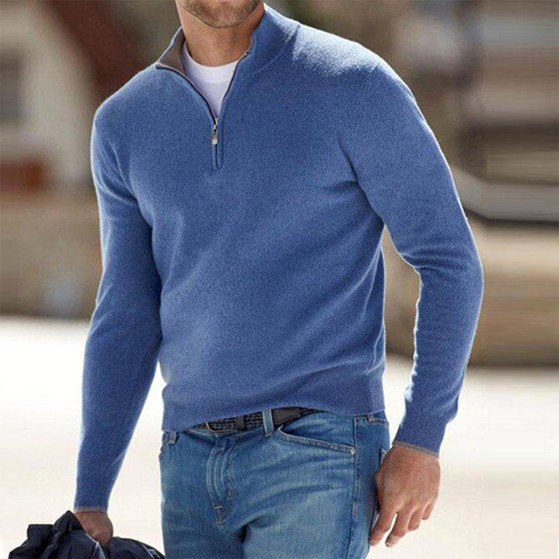 Weiches Herren-Fleecejacke mit Reißverschluss